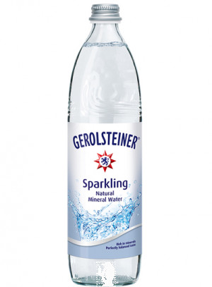 SHIPPING ONLY Gerolsteiner 750mL Carb. Water 12 Bottles