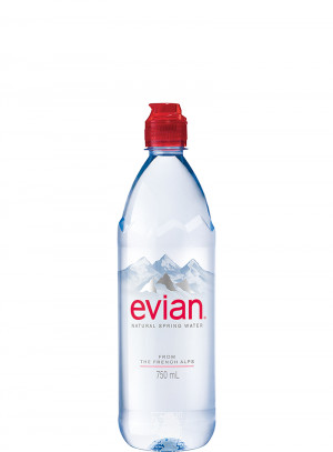 Evian 750mL Still Sport PET Water - 