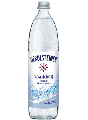 SHIPPING ONLY Gerolsteiner 750mL Carb. Water 12 Bottles