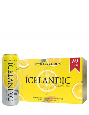 Icelandic Glacial Lemon 330ml Sparkling CAN Mineral Water