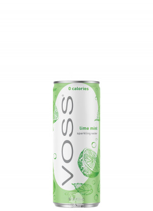 Voss 355mL CAN Sparkling Lime Mint Cucumber Water