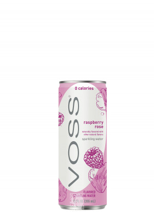W. Coast Voss 355mL CAN Sparkling Raspberry Rose 