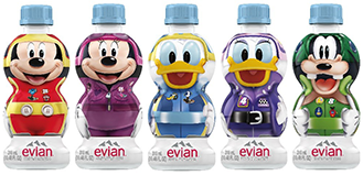 Disney Evian Water Bottles