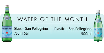 San Pellegrino 750mL/Glass - San Pellegrino 500mL/Plastic - Water of The Month