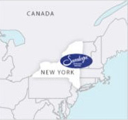Map of source of Saratoga, NY, USA