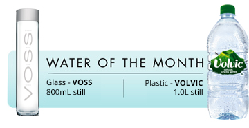VOSS 800mL Glass / VOLVIC 1.0L Plastic