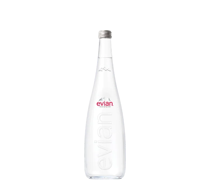 Evian 750ml Still Glass