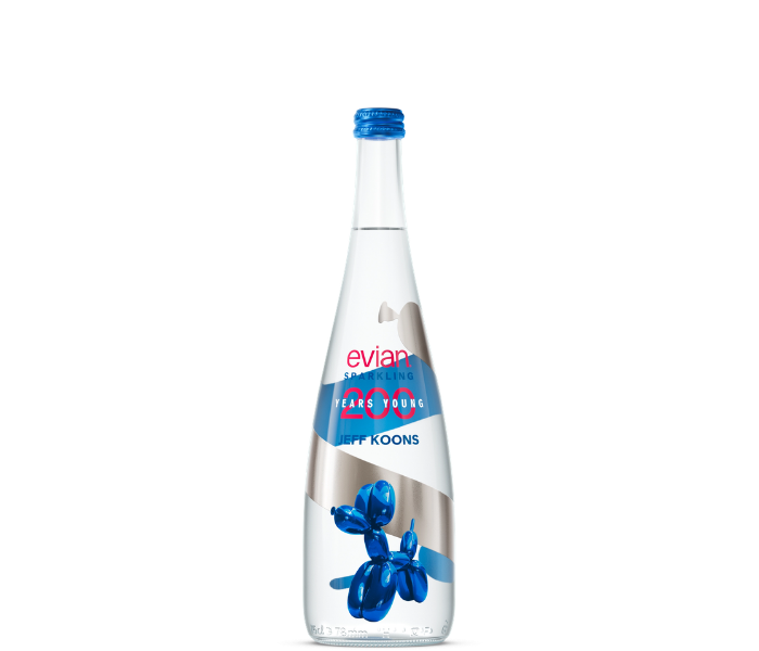 Evian 750ml Sparkling Jeff Koons