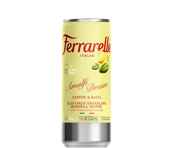 Ferrarelle 330ml Lemon & Basil Carbonated
